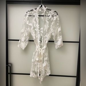 Bridal lace robe  L / XL